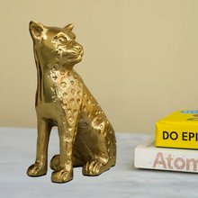 Load image into Gallery viewer, Gold Leopard Figurine | Casa Kriti
