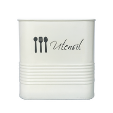 Load image into Gallery viewer, Pure White Utensil Jar | Casa Kriti