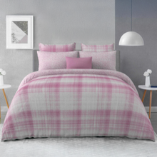 Load image into Gallery viewer, Pink Bliss Reversible Double Bed Cover Set | Casa Kriti