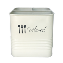 Load image into Gallery viewer, Pure White Utensil Jar | Casa Kriti