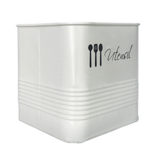 Load image into Gallery viewer, Pure White Utensil Jar | Casa Kriti