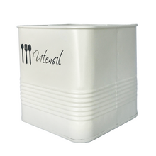 Load image into Gallery viewer, Pure White Utensil Jar | Casa Kriti