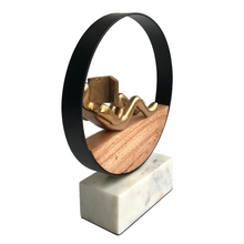 Load image into Gallery viewer, The Book Reader Figurine with Marble Base | Casa Kriti