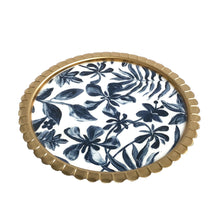 Load image into Gallery viewer, Floral Cake Plate with Glass Cloche | Casa Kriti