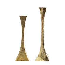Load image into Gallery viewer, Gold Candlestick Holder Pair | Casa Kriti