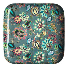 Load image into Gallery viewer, Grey Floral Aluminium Serving Platter | Casa Kriti
