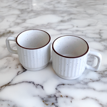 Load image into Gallery viewer, White Ceramic Cups Set of 6 | Casa Kriti