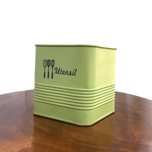 Load image into Gallery viewer, Matte Green Utensil Jar | Casa Kriti
