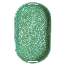 Load image into Gallery viewer, Large Green Serving Tray | Casa Kriti