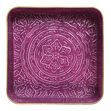 Load image into Gallery viewer, Purple Square Serving Tray | Casa Kriti