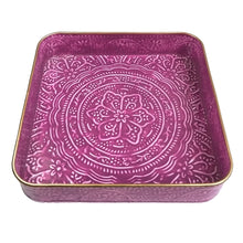 Load image into Gallery viewer, Purple Square Serving Tray | Casa Kriti