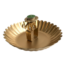 Load image into Gallery viewer, Elephant Crowned Tea Light Urli | Casa Kriti
