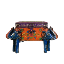 Load image into Gallery viewer, 4-Face Elephant Wooden Jewellery/Storage Box | Casa Kriti

