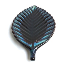 Load image into Gallery viewer, Black Leaf Shaped Ceramic Serving Platter by Casa Kriti