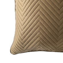 Load image into Gallery viewer, Brown Soft Cotton Velvet Cushion Cover | Casa Kriti
