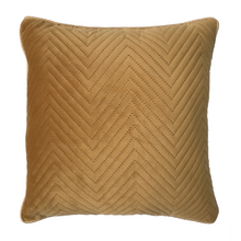 Load image into Gallery viewer, Golden Soft Cotton Velvet Cushion Cover | Casa Kriti