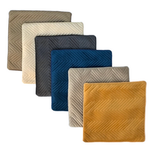 Load image into Gallery viewer, Brown Soft Cotton Velvet Cushion Cover | Casa Kriti