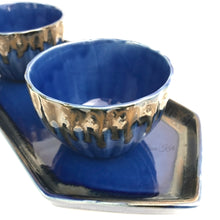 Load image into Gallery viewer, Blue Ceramic Tray with Bowls | Casa Kriti