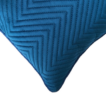 Load image into Gallery viewer, Royal Blue Soft Cotton Velvet Cushion Cover | Casa Kriti