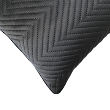 Load image into Gallery viewer, Space Grey Soft Cotton Velvet Cushion Cover | Casa Kriti
