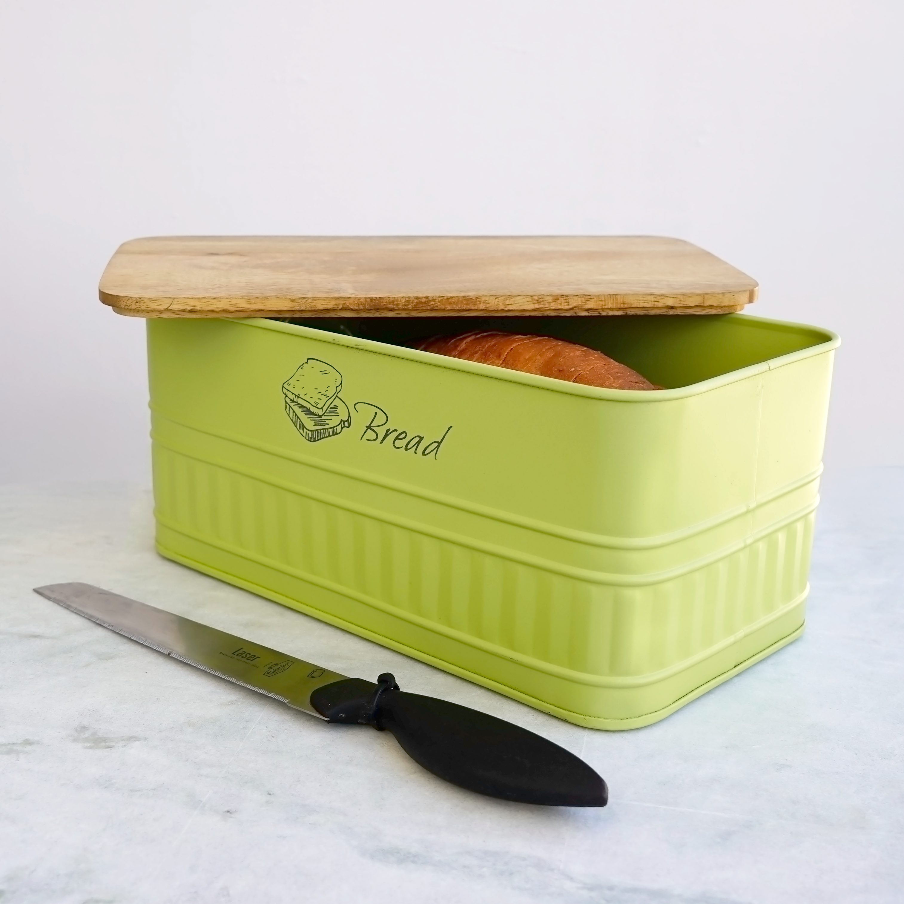 Matte Green Bread Box | Casa Kriti