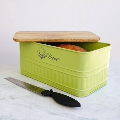 Matte Green Bread Box