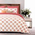 Peach Blossom Bed Sheet Set | Casa Kriti