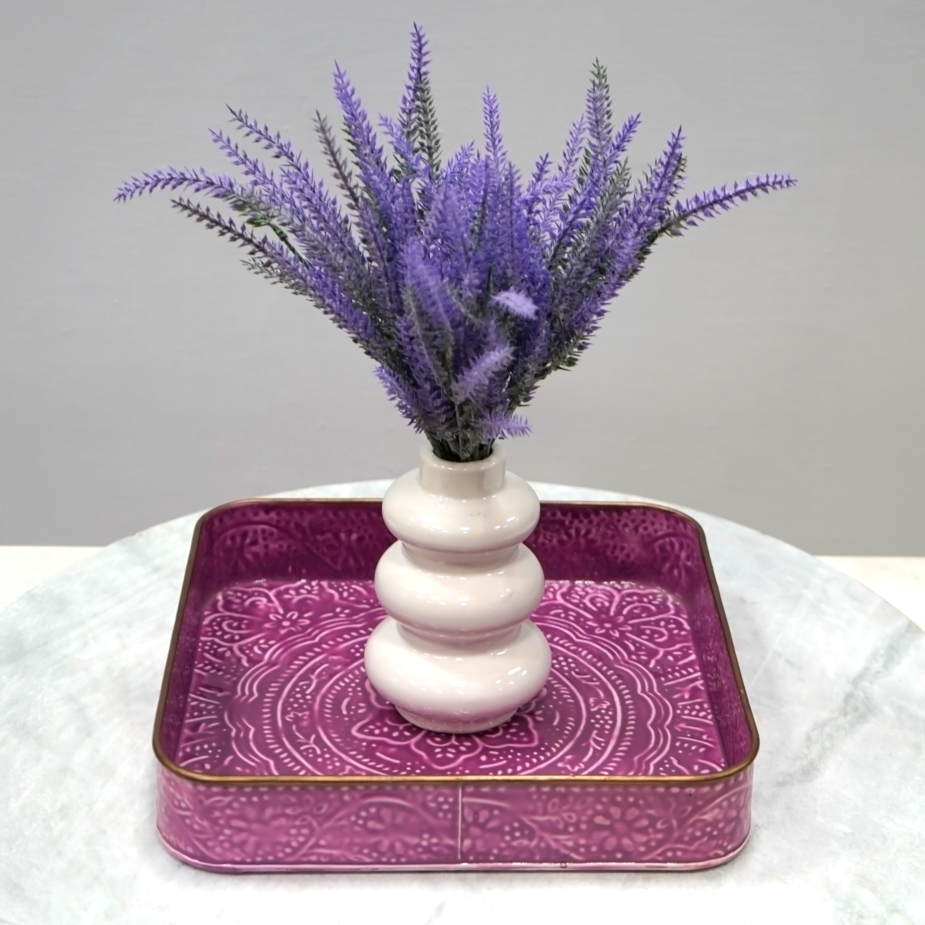 Purple Square Serving Tray | Casa Kriti