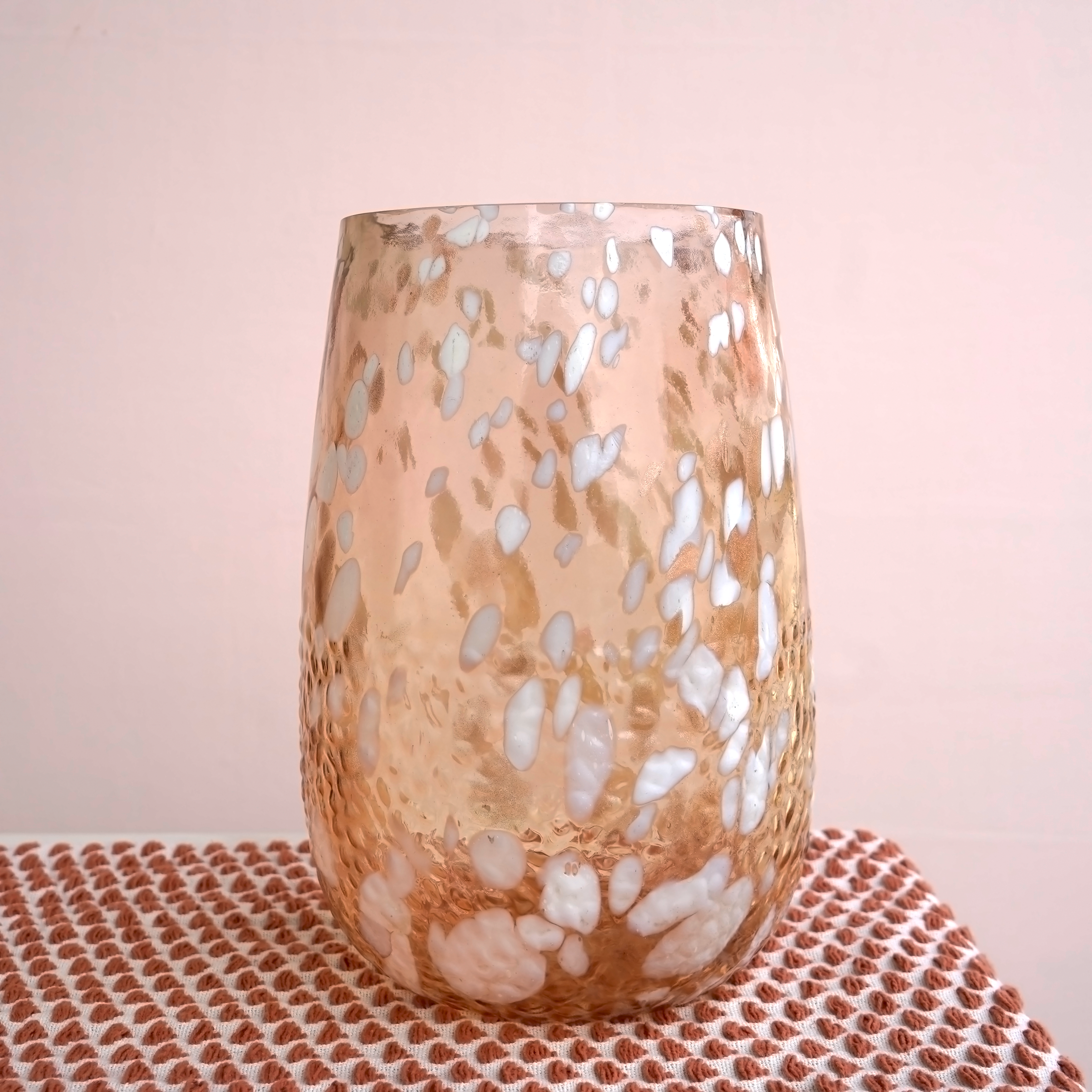 Blush Blossom Glass Vase Set of 2 | Casa Kriti