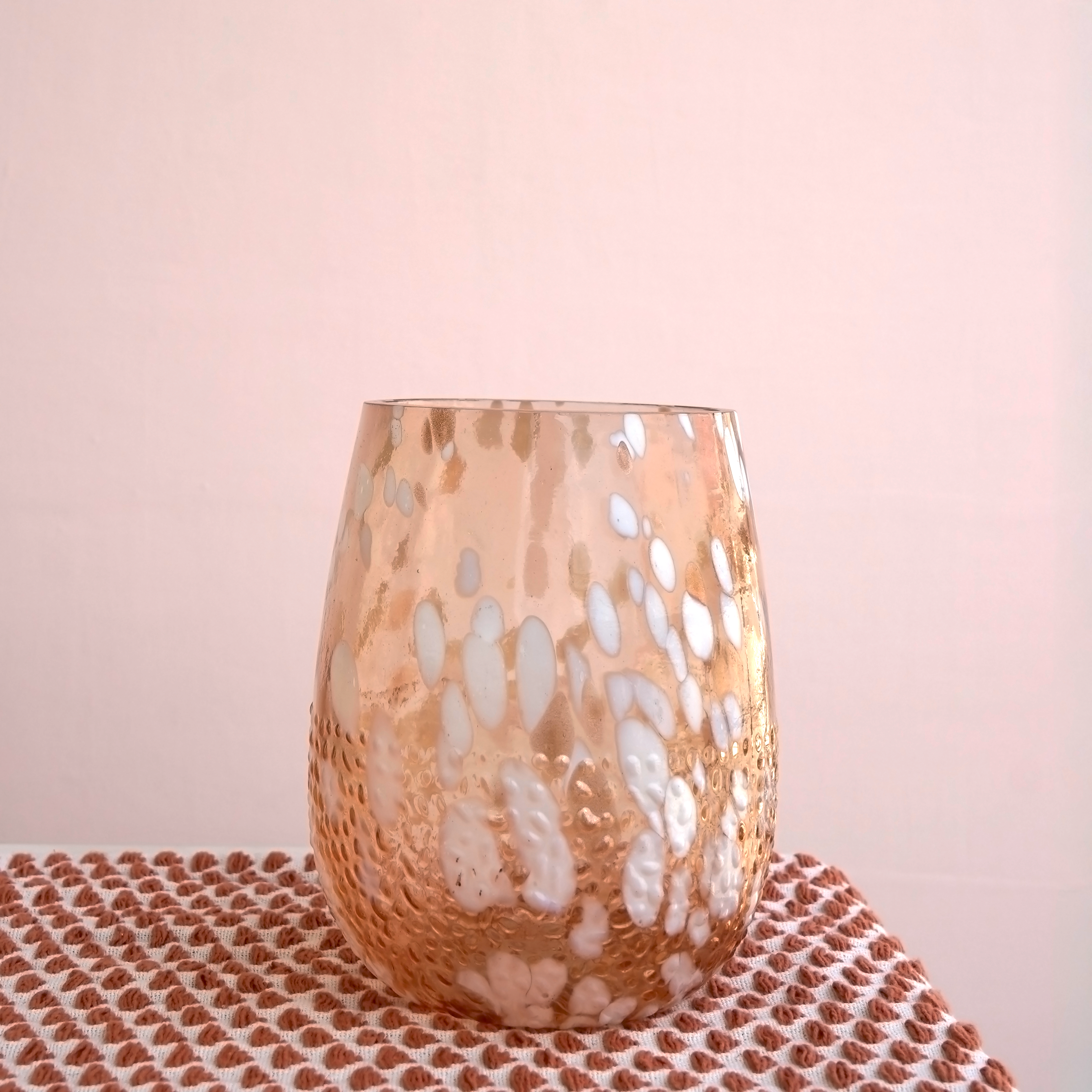 Blush Blossom Glass Vase Set of 2 | Casa Kriti