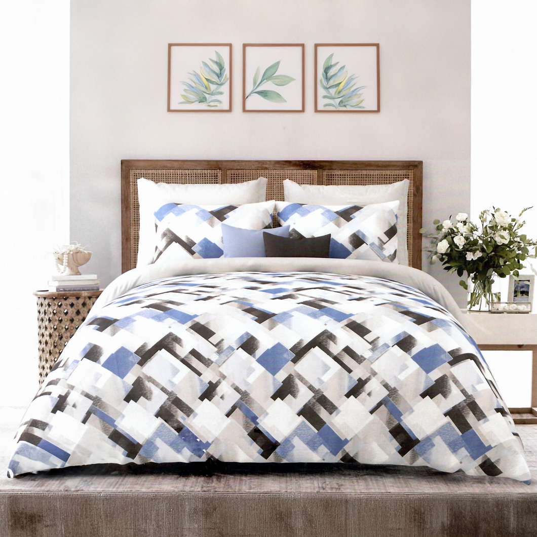 Urban Abstract King Bed Sheet Set | Casa Kriti