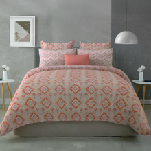 Load image into Gallery viewer, Bohemian Bliss Reversible King Bed Cover Set | Casa Kriti
