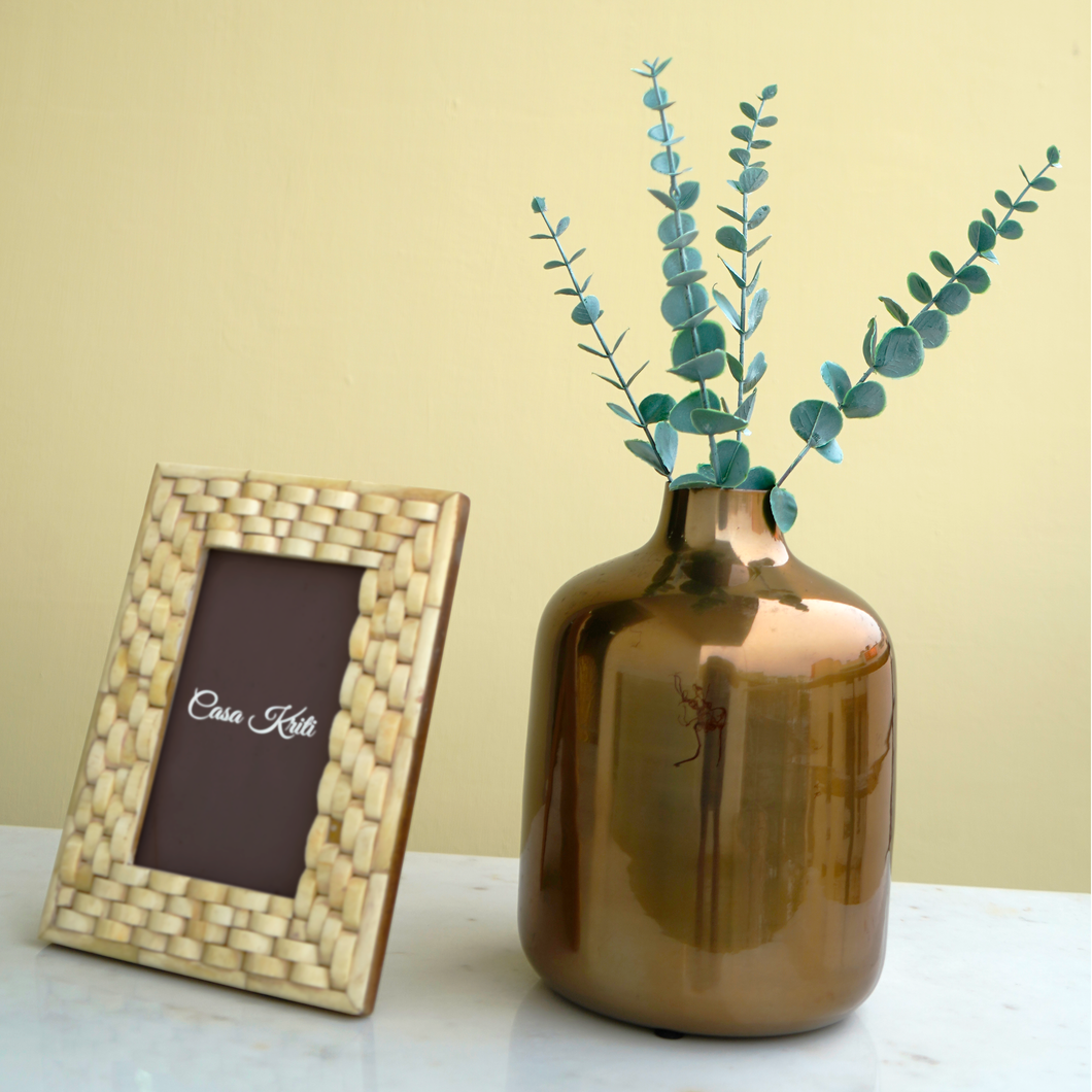 Golden Brown Vase | Casa Kriti