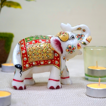 Load image into Gallery viewer, Small Jaipur Royal Marble Elephant | Casa Kriti
