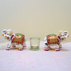 Small Jaipur Royal Marble Elephant | Casa Kriti