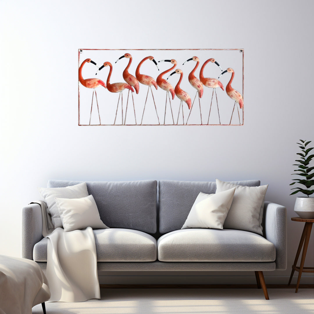 Sunset Glow Flamingo Wall Art | Casa Kriti
