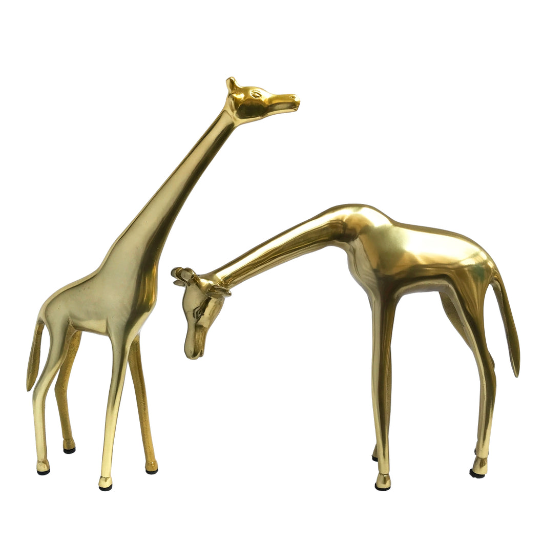 Gold Giraffe Figurine Pair | Casa Kriti