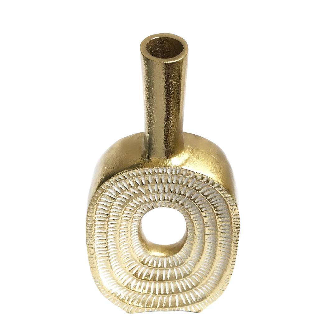 Gold Hollow Flower Vase | Casa Kriti