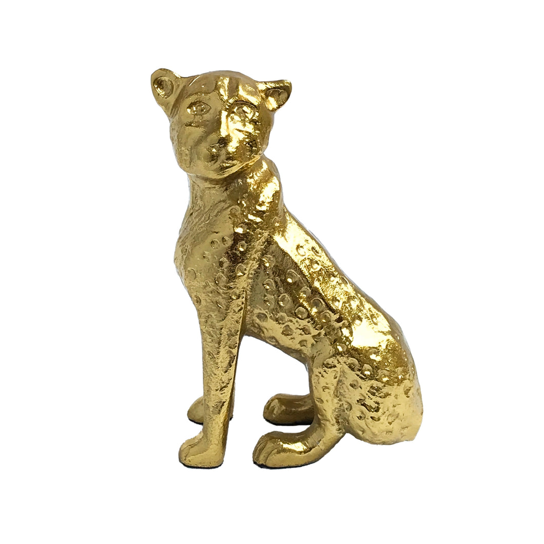 Gold Leopard Figurine | Casa Kriti