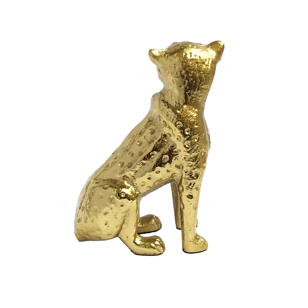 Gold Leopard Figurine | Casa Kriti