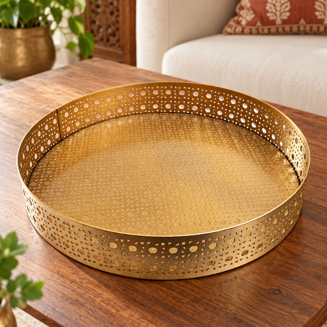 Gold Mesh Tray