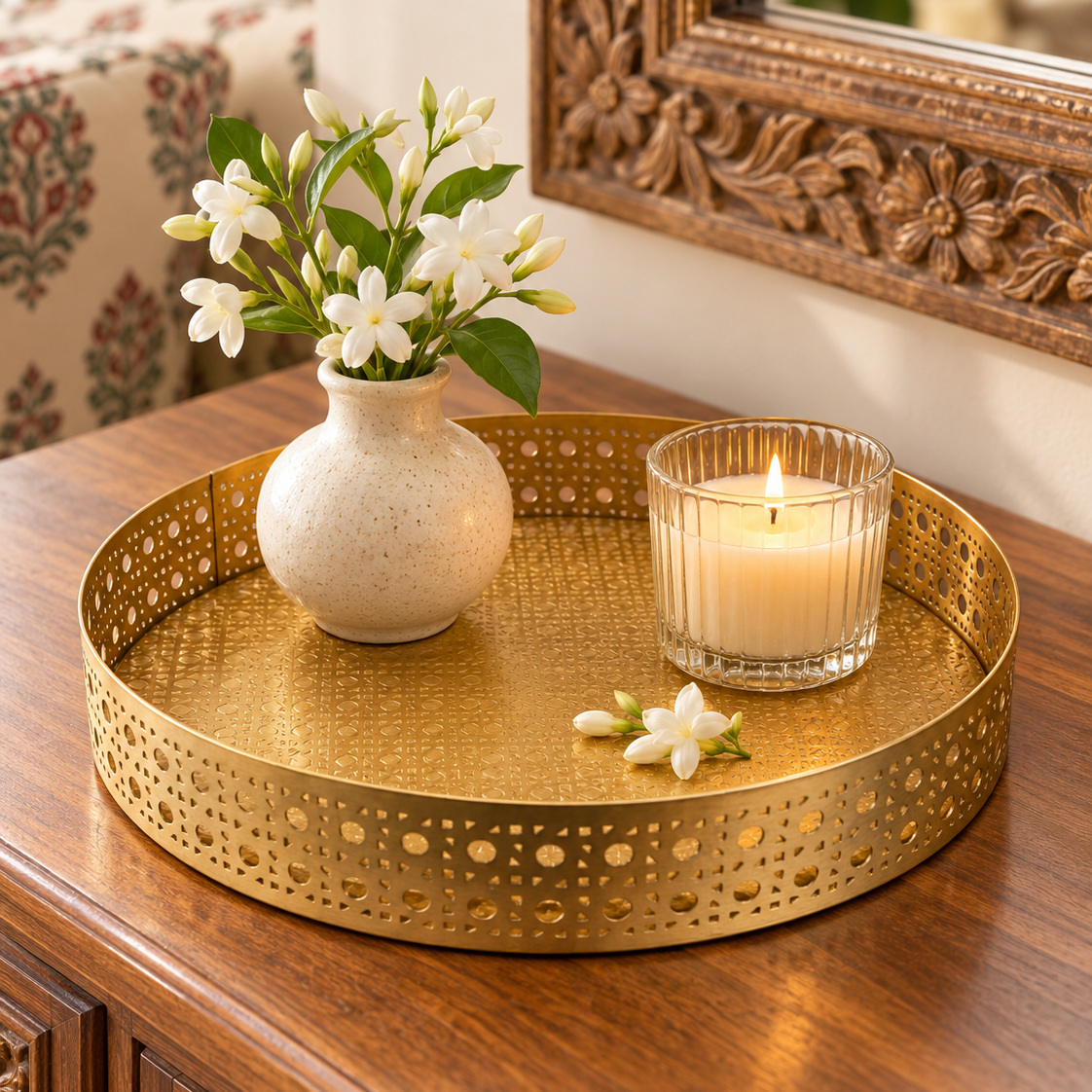 Gold Mesh Tray
