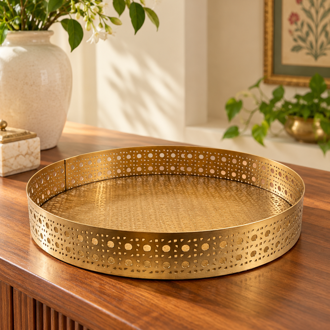 Gold Mesh Tray