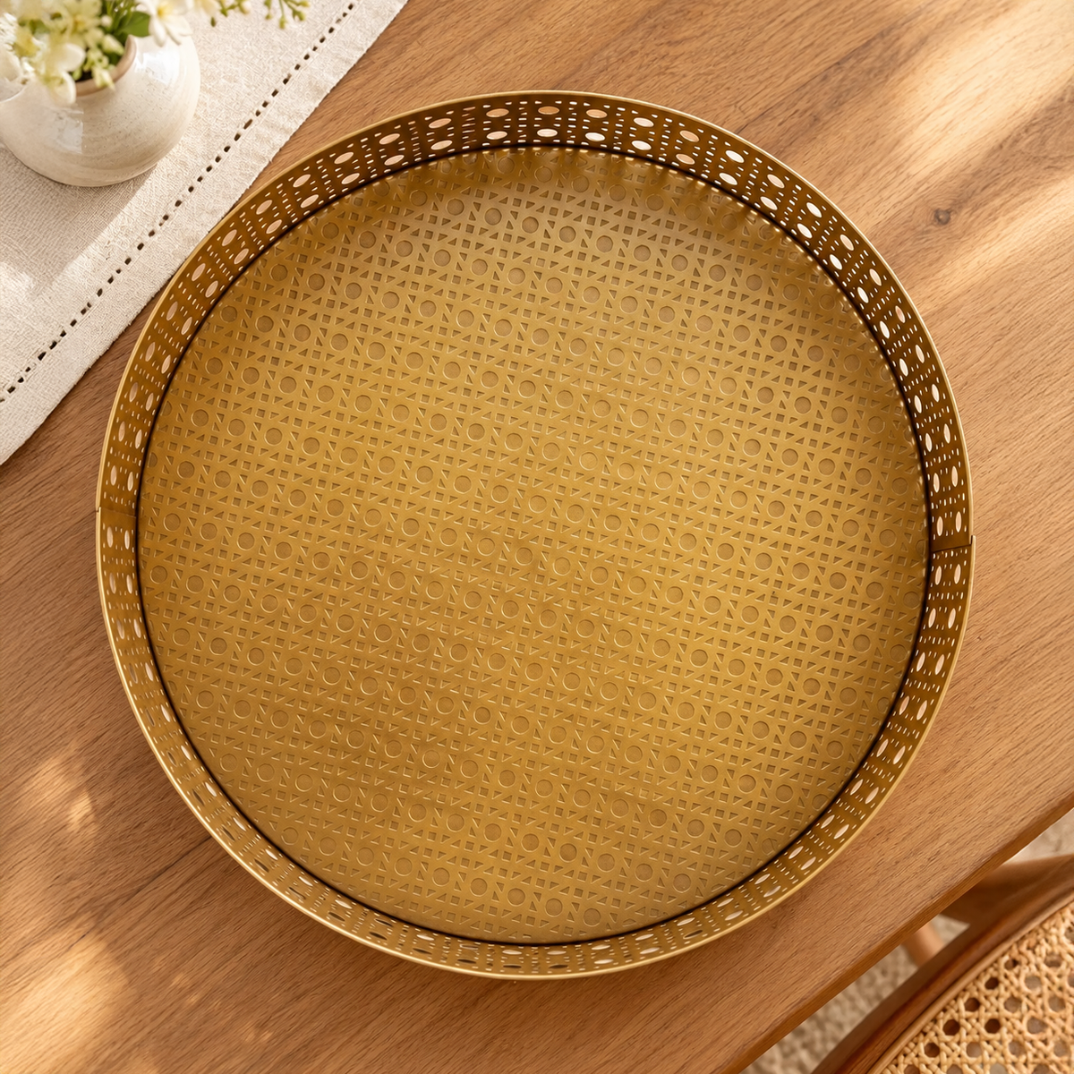 Gold Mesh Tray
