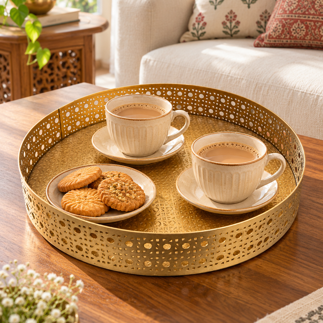 Gold Mesh Tray