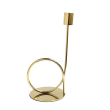 Load image into Gallery viewer, Gold Taper Candle Holder | Casa Kriti
