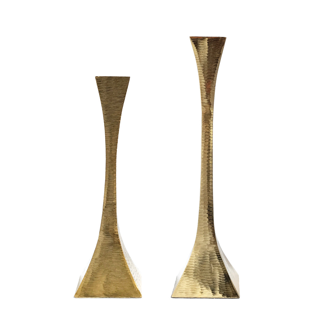 Gold Candlestick Holder Pair | Casa Kriti
