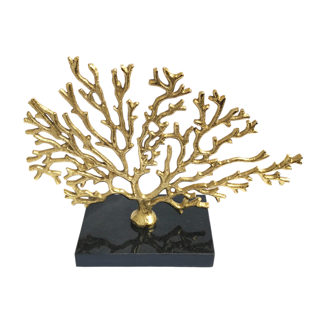 Gold Tree Of Life With Black Marble Base | Casa Kriti