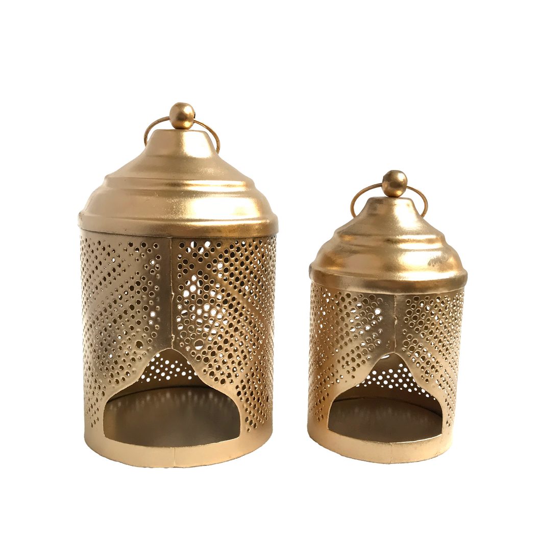 Golden Deepak Lantern Pair | Casa Kriti