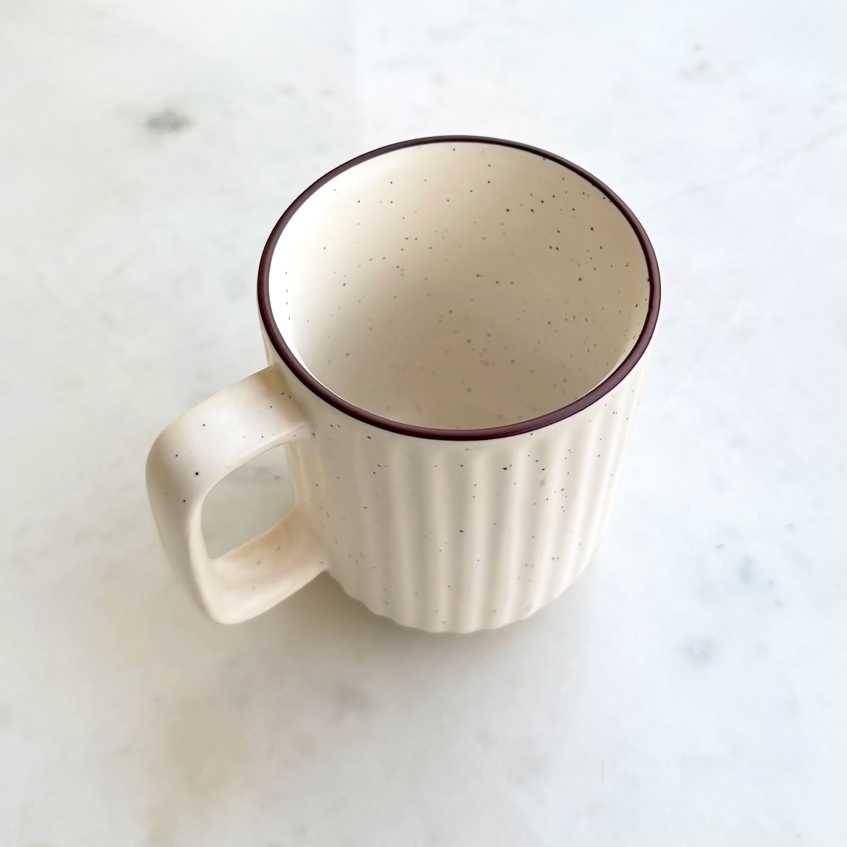 White Ceramic Coffee Mug Pair